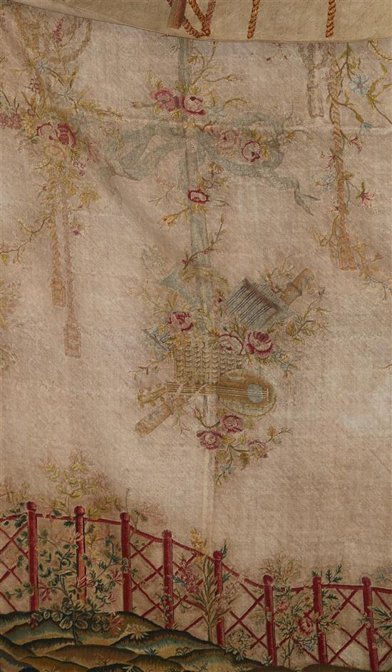 A 19th century Flemish musical trophy tapestry